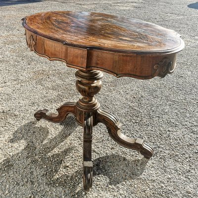 Wavy Top Table with Turned and Sculpted Foot, 1890s-RAQ-2033378