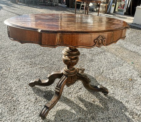 Wavy Top Table with Turned and Sculpted Foot, 1890s-RAQ-2033378