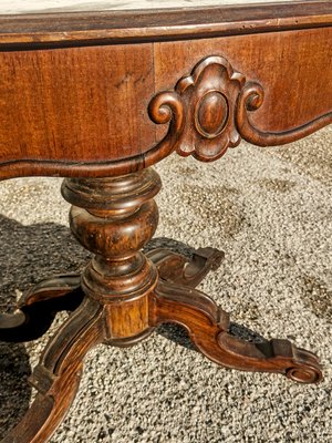 Wavy Top Table with Turned and Sculpted Foot, 1890s-RAQ-2033378