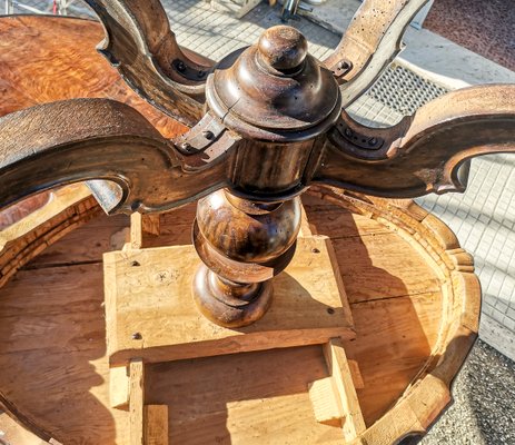 Wavy Top Table with Turned and Sculpted Foot, 1890s-RAQ-2033378