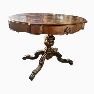 Wavy Top Table with Turned and Sculpted Foot, 1890s-RAQ-2033378