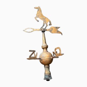 Weather Vane in Gilded Copper, 19th Century-RIK-1764099