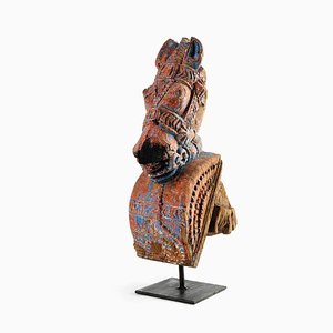 Weathered Wood Horse Sculpture, 1840s-NQ-636657