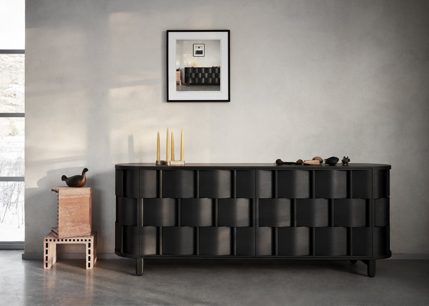 Weave Double Sided Credenza in Birch Wood by Dahlén Lukas