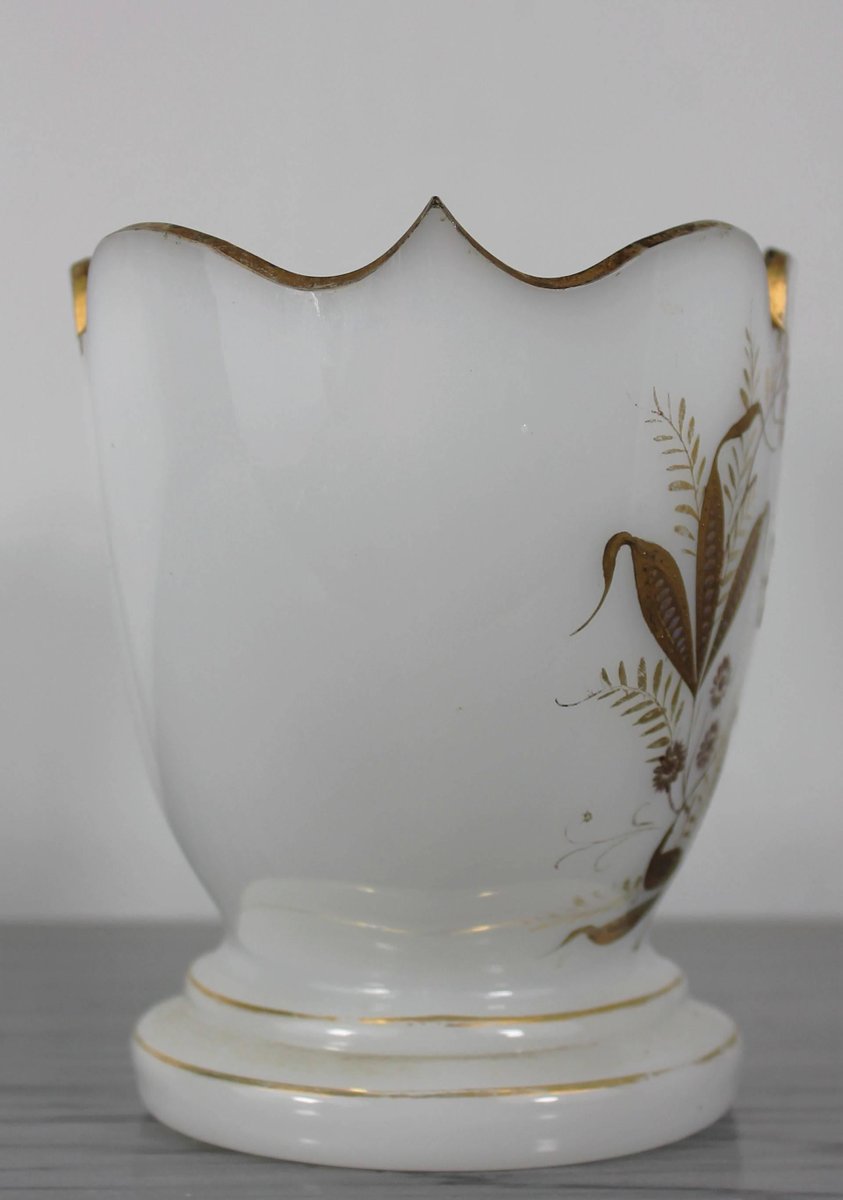 Wedding Cup in Opaline Glass with Fine Gold Gilding