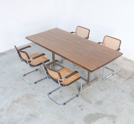 Wenge Dining Table by Jules Wabbes for Mobilier Universel, 1960s-VT-639988