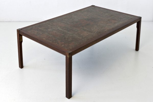 Wenge Side Table by Gorm Lindum Christensen & Rolf Middelboe for Tranekær, Denmark, 1970s-LOB-1330700