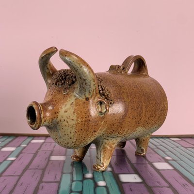 West German Ceramic Bull in Bottle Shape by Elly & Wilhelm Kuch for Studio Ceramics, Germany, 1970s-VQG-981787