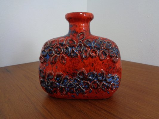 West German Domino Pottery Vase with Relief from Dümler & Breiden, 1970s-RDW-1057327