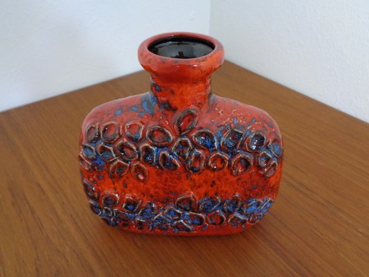 West German Domino Pottery Vase with Relief from Dümler & Breiden, 1970s-RDW-1057327