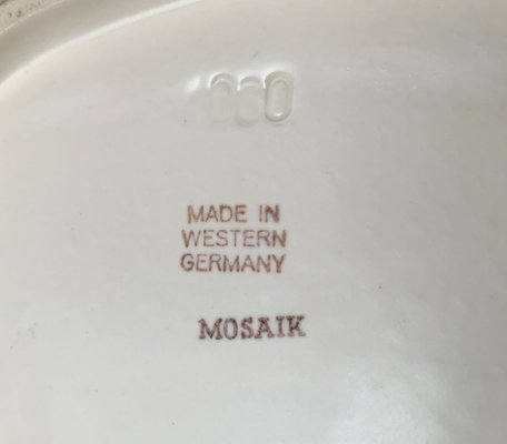 West German Mosaic Pottery Bowl, 1960s-UAH-1425368