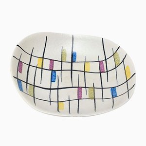 West German Mosaic Pottery Bowl, 1960s-UAH-1425368