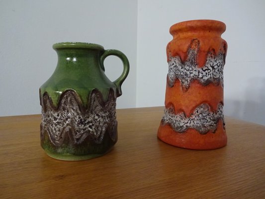 West German Pottery Vases from Dümler & Breiden, 1970s, Set of 2-RDW-560291