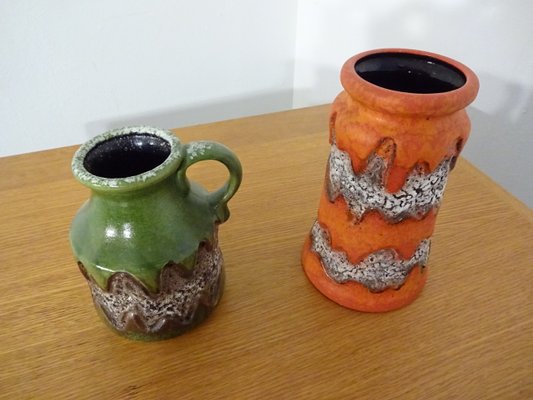 West German Pottery Vases from Dümler & Breiden, 1970s, Set of 2-RDW-560291