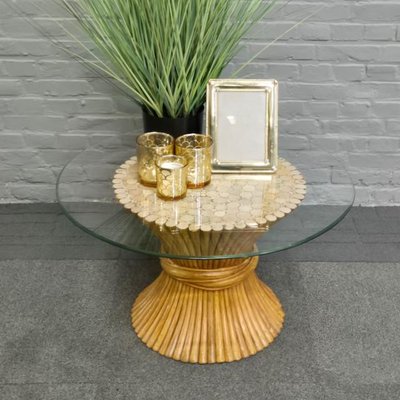 Wheat Sheaf Side Table by John McGuire, 1970s-OLQ-2036619