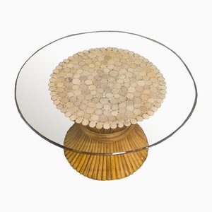 Wheat Sheaf Side Table by John McGuire, 1970s-OLQ-2036619