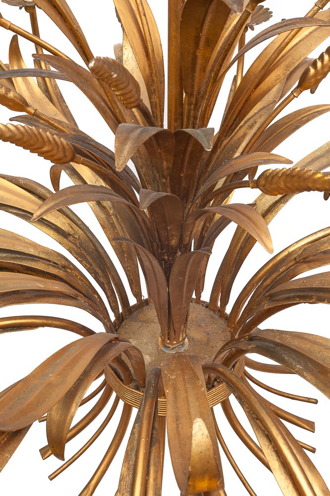 Wheat Wreath 12-Light Chandelier by Hans Kogl, 1960s