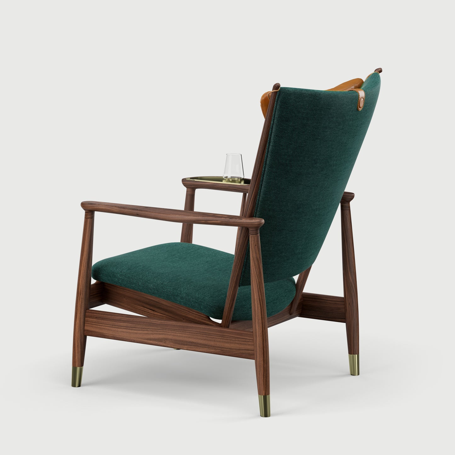 THE WHISKY CHAIR by House of Finn Juhl #Walnut / Watercolour | Himalaya / Vegetal Leather | Cognac / Walnut (95)