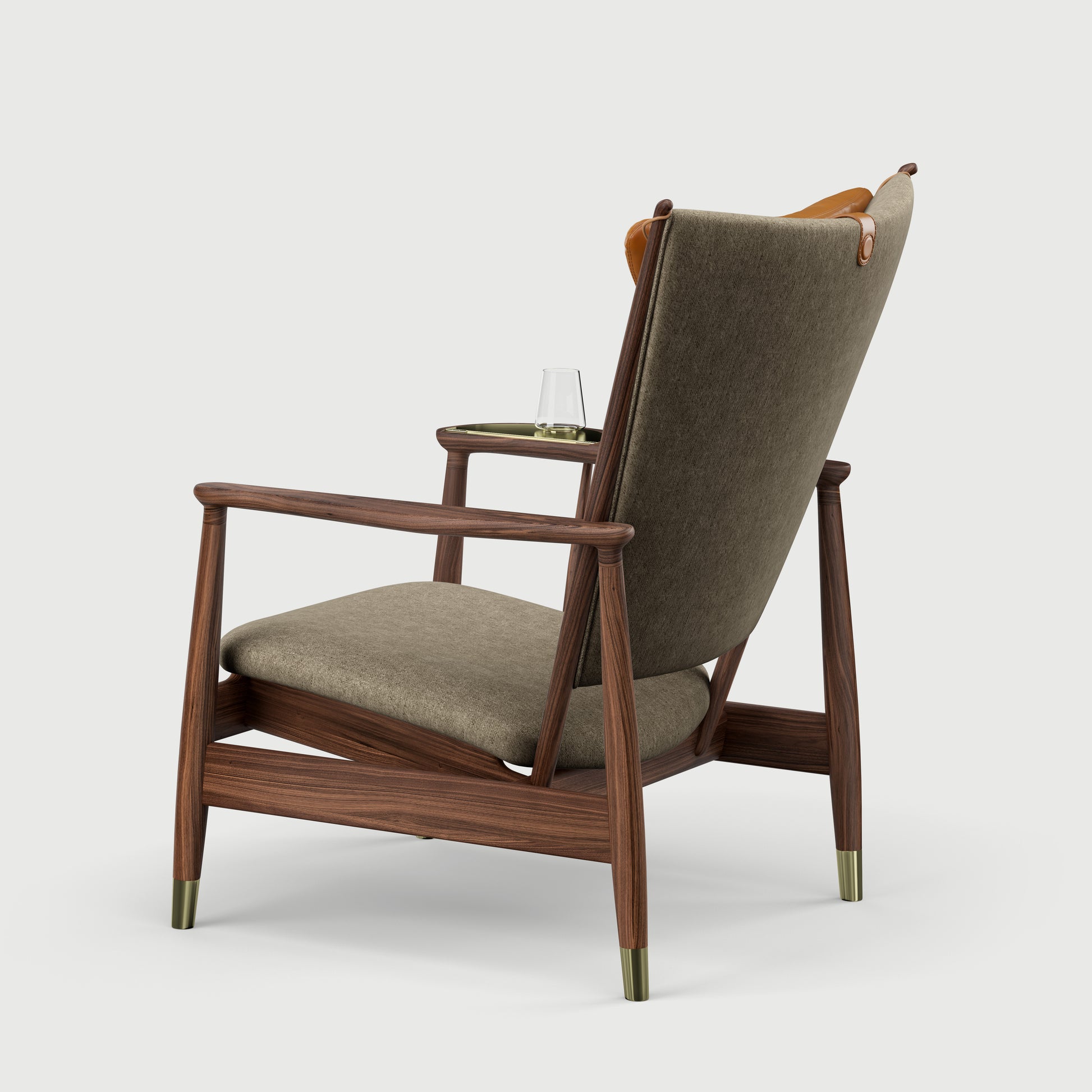 THE WHISKY CHAIR by House of Finn Juhl #Walnut / Hallingdal | 227 / Vegetal Leather | Cognac / Walnut (95)