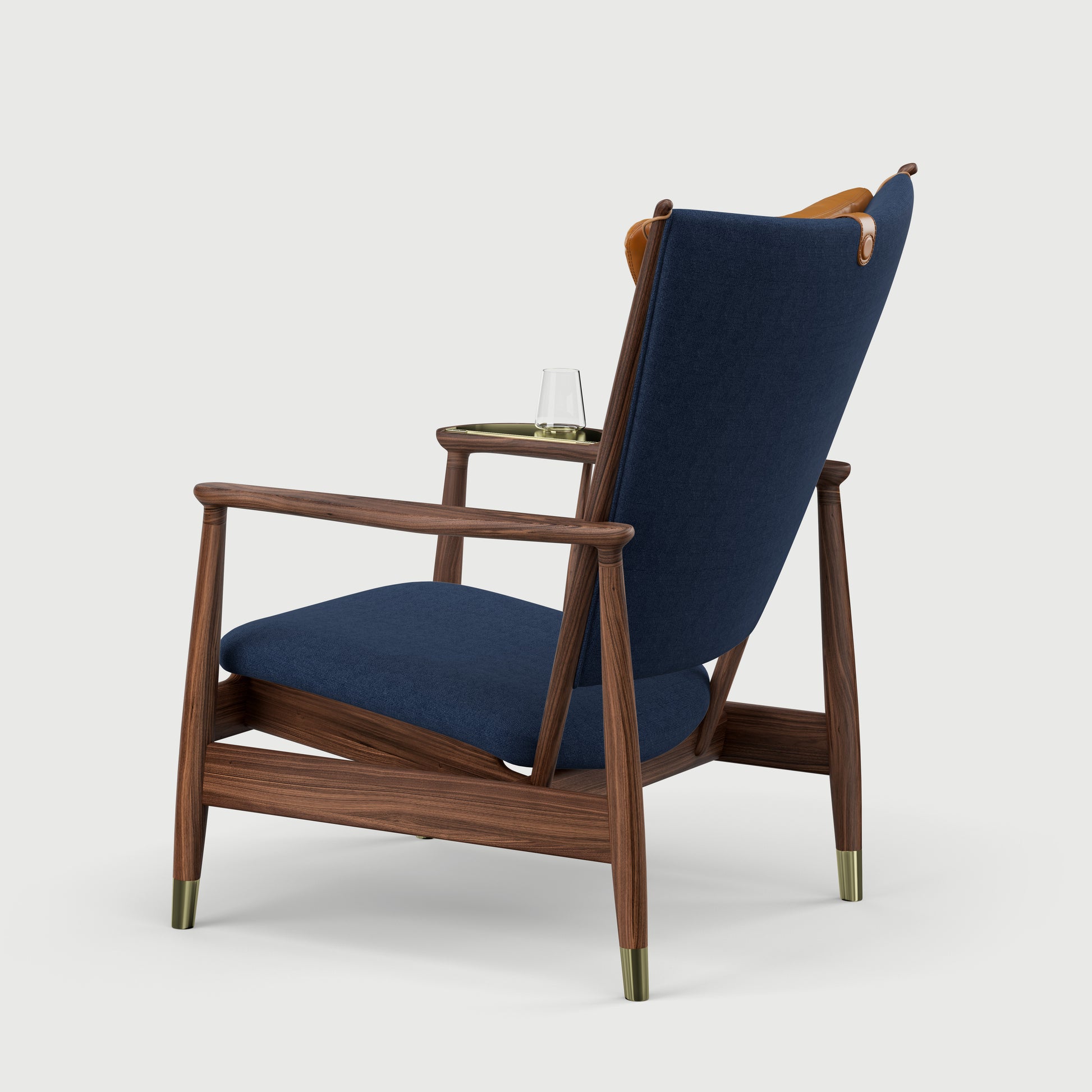 THE WHISKY CHAIR by House of Finn Juhl #Walnut / Hallingdal | 764 / Vegetal Leather | Cognac / Walnut (95)