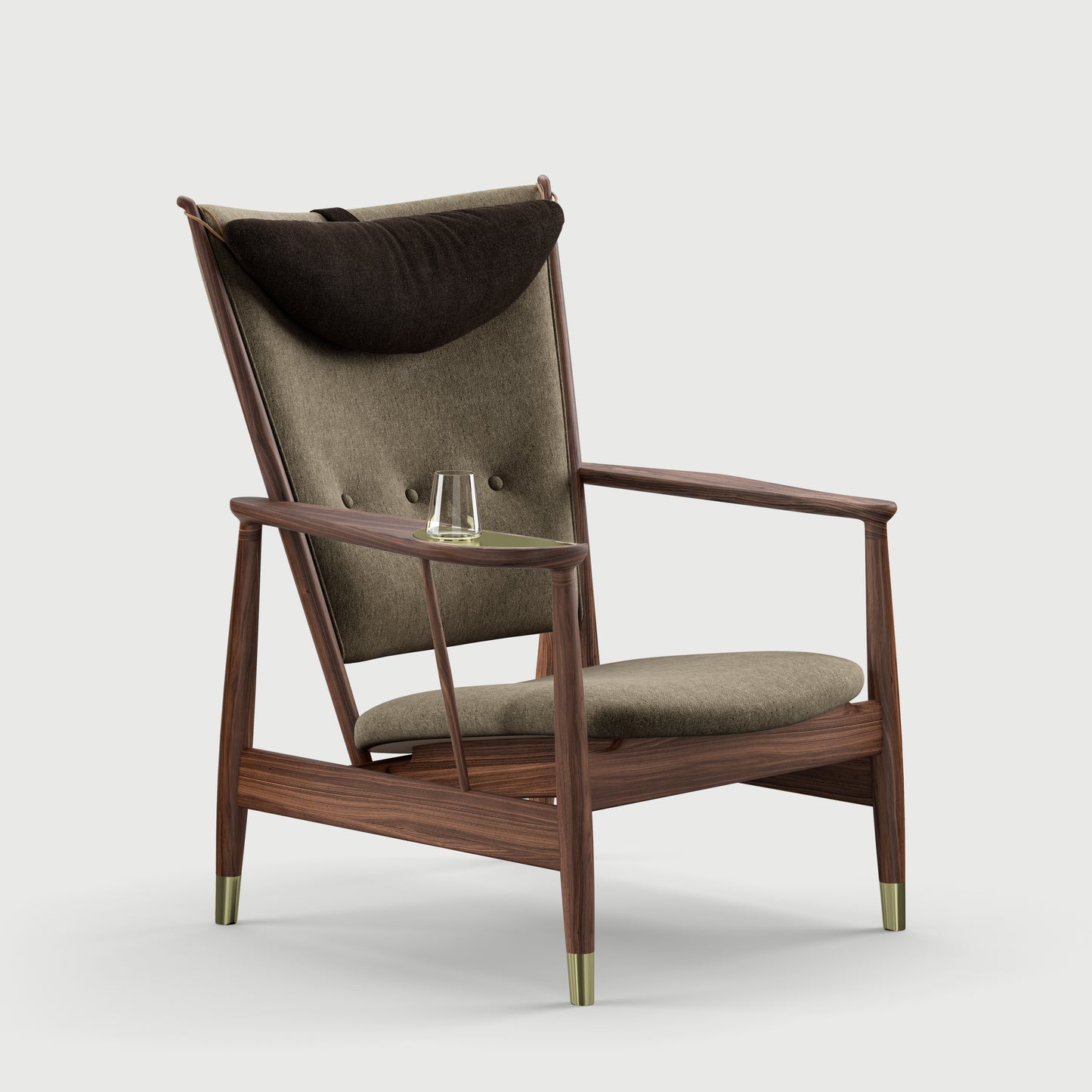 THE WHISKY CHAIR by House of Finn Juhl #Walnut / Hallingdal | 764 / Hallingdal 65 | 110