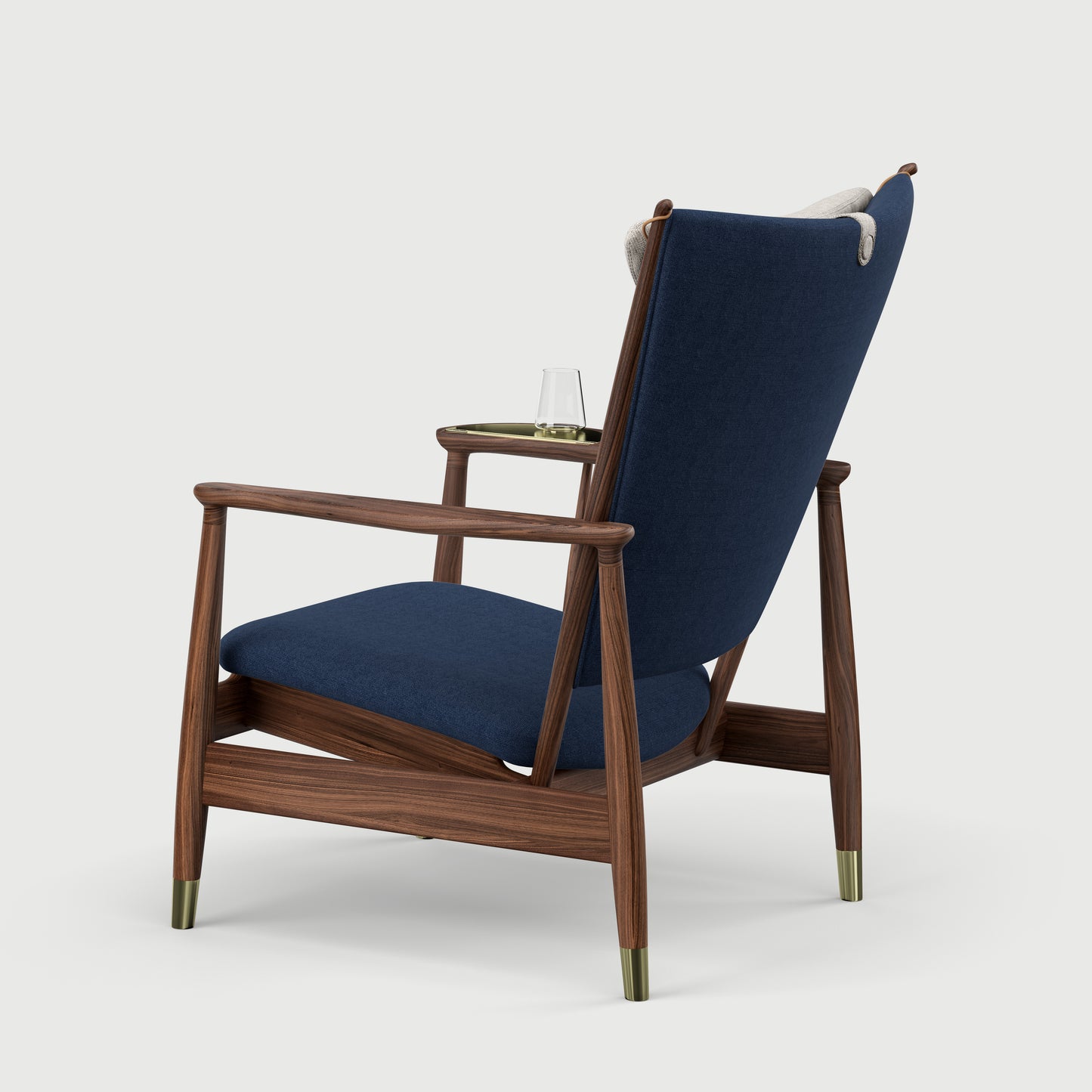 THE WHISKY CHAIR by House of Finn Juhl #Walnut / Vidar | 152 / Vegetal Leather | Cognac / Walnut (95)