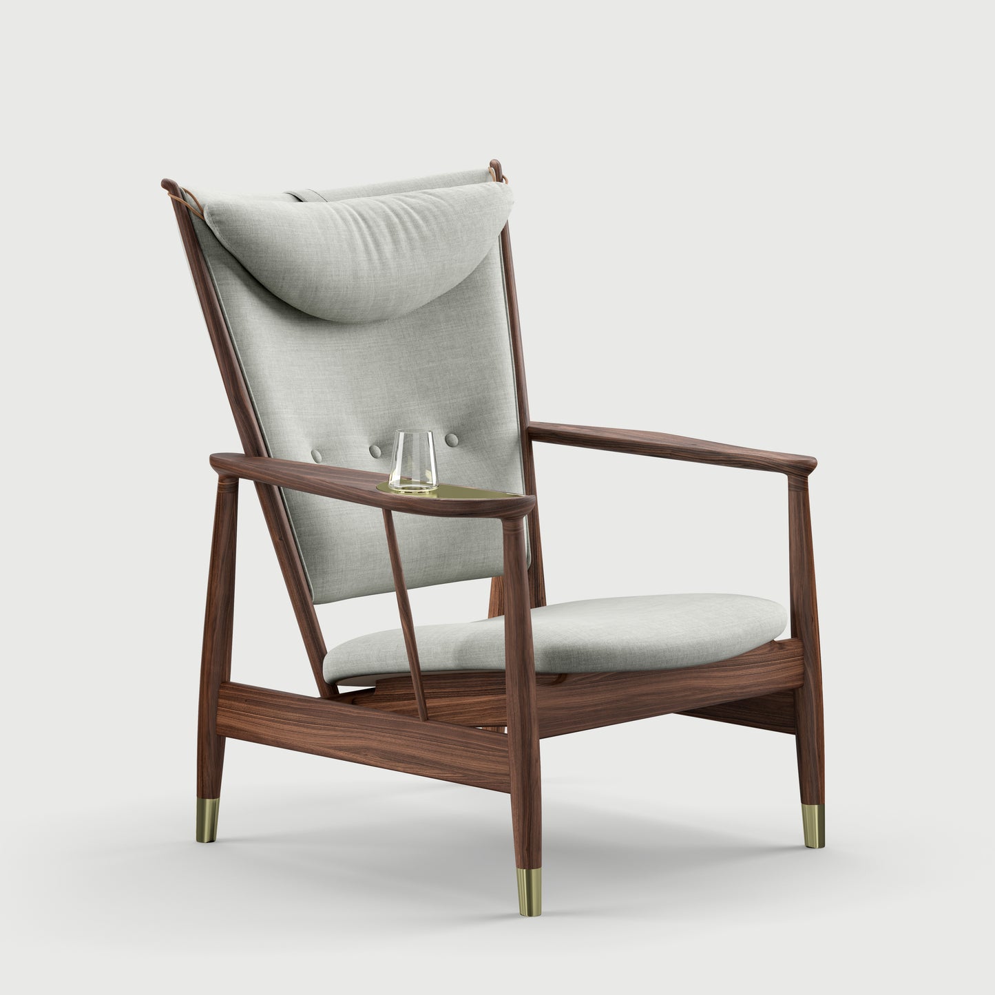 THE WHISKY CHAIR by House of Finn Juhl #Walnut / Remix | 123 / Remix | 123