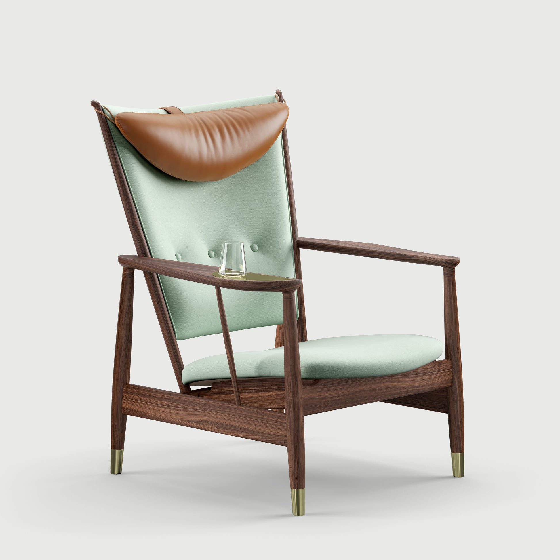 THE WHISKY CHAIR by House of Finn Juhl #Walnut / Watercolour | Dark Conifer / Watercolour | Mojave