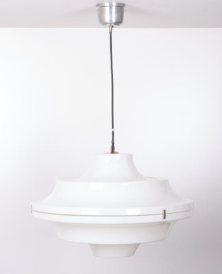 White Acrylic Ceiling Lamp by Yki Nummi, 1970s-GCG-1286736