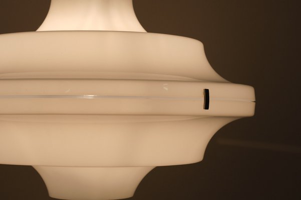 White Acrylic Ceiling Lamp by Yki Nummi, 1970s-GCG-1286736