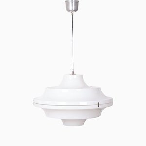 White Acrylic Ceiling Lamp by Yki Nummi, 1970s-GCG-1286736