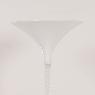 White Acrylic Glass Floor Lamp by Harco Loor, 1980s-ZT-1133928