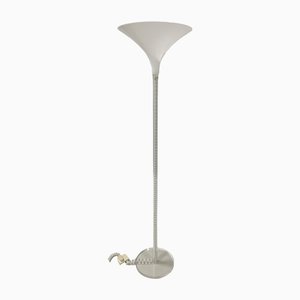 White Acrylic Glass Floor Lamp by Harco Loor, 1980s-ZT-1133928