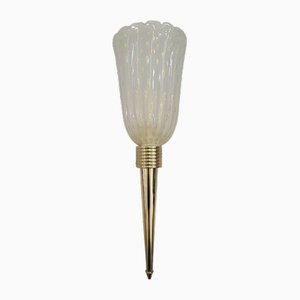 White and Gold Murano Glass Wall Light, 2000-UH-1799219