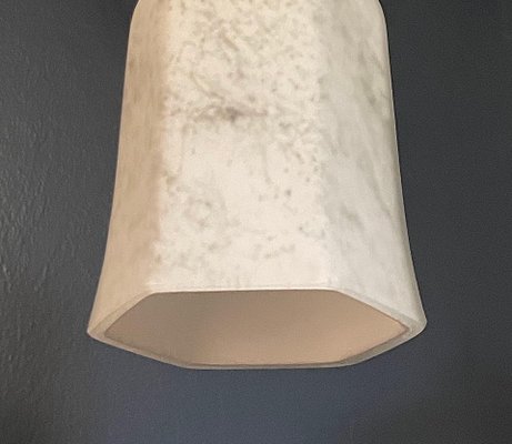 White and Marbled Grey Pendant Lamp, 1920s-OL-1292872