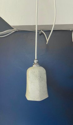 White and Marbled Grey Pendant Lamp, 1920s-OL-1292872