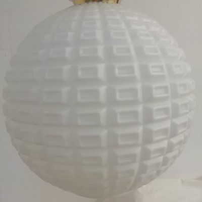 White Balloon Opal Glass Ceiling Lamp, 1980s-RGF-796406