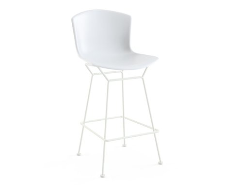 White Barstools by Harry Bertoia for Knoll International, Set of 2-JAG-1361746