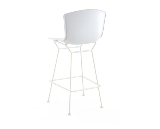 White Barstools by Harry Bertoia for Knoll International, Set of 2