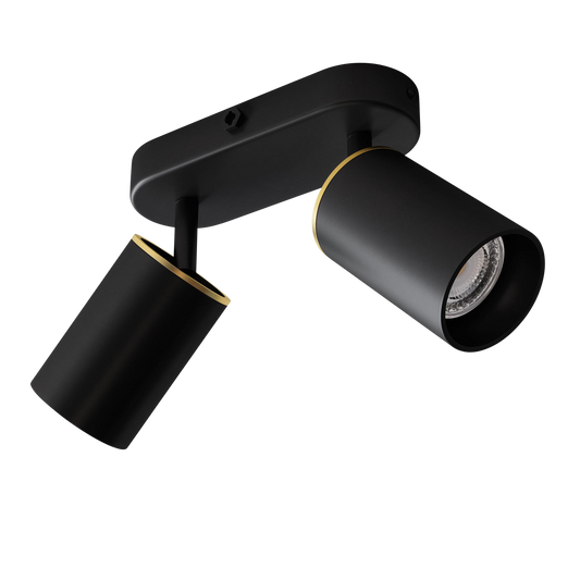 Edgespot Double 65 Spot by Edgeform #Black / Brass