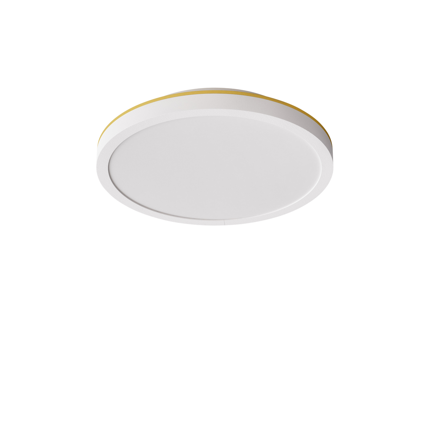 Plafon 20 Ceiling Light by Edgeform #White / Brass