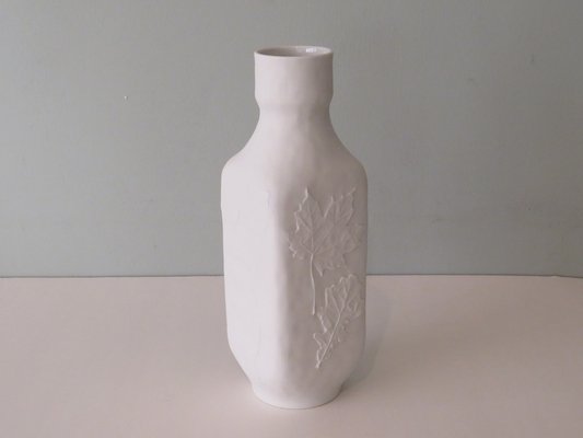 White Biscuit Vase from Hutschenreuther, Germany, 1970s-UKG-1209497