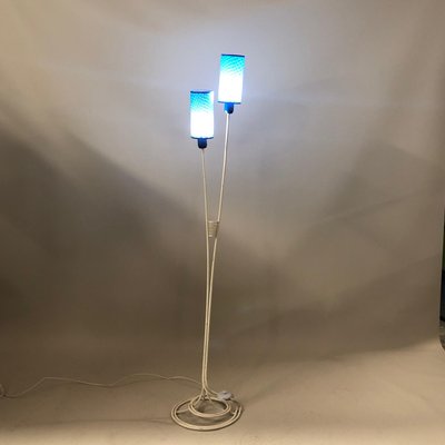 White Blue Floor Lamp, 1960s-CQE-674284