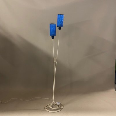 White Blue Floor Lamp, 1960s-CQE-674284