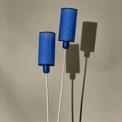 White Blue Floor Lamp, 1960s-CQE-674284