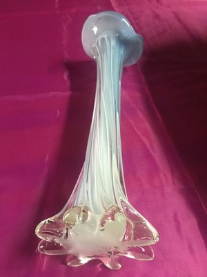 White-Blue Murano Double-Layer Vase, 1980s-WQQ-627576