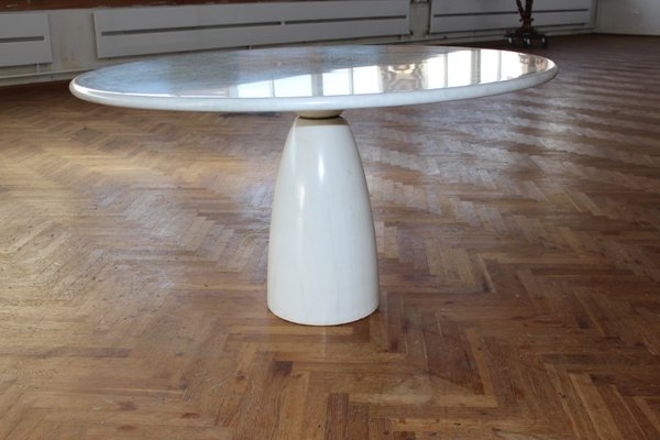 White Calacatta Finale Marble Dining Table by Peter Draenert for Draenert, 1970s-FGF-903442