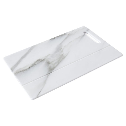 White Carrara Marble Asymmetrical Chopping Board