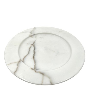 White Carrara Marble Centerpiece by Sergio Asti, Italy, 1970s-TXN-1762924