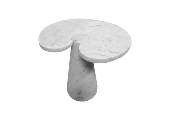 White Carrara Marble Eros Coffee Tables by Angelo Mangiarotti for Skipper, 1976, Set of 2-RPH-864633